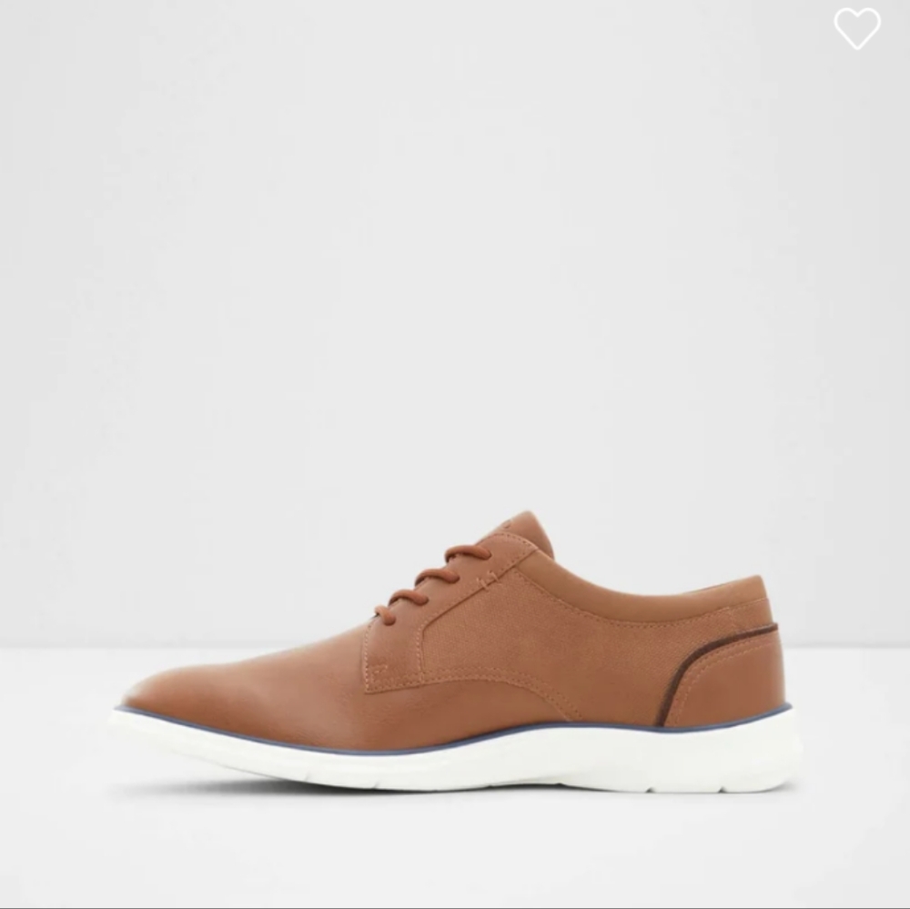 NEW Aldo Dividend men's oxford lace up shoes casual work,size 10.5, cognac - Picture 6 of 11
